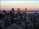 Centre-ville de Montréal au crépuscule